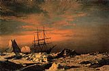 William Bradford The 'Panther' Among the Icebergs in Melville Bay painting